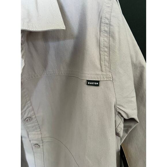 Women's Burton Work Stretch Long Sleeve Overshirt, NWT, Lt Purple, NWT, Small - Picture 4 of 13
